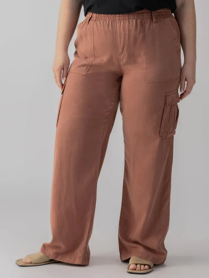 Sanctuary Clothing Inclusive Women Relaxed Reissue Cargo Standard Rise Pant Washed Clay Inclusive Collection Sanctuary Clothing Inclusive Women Relaxed Reissue Cargo Standard Rise Pant Washed Clay Inclusive Collection