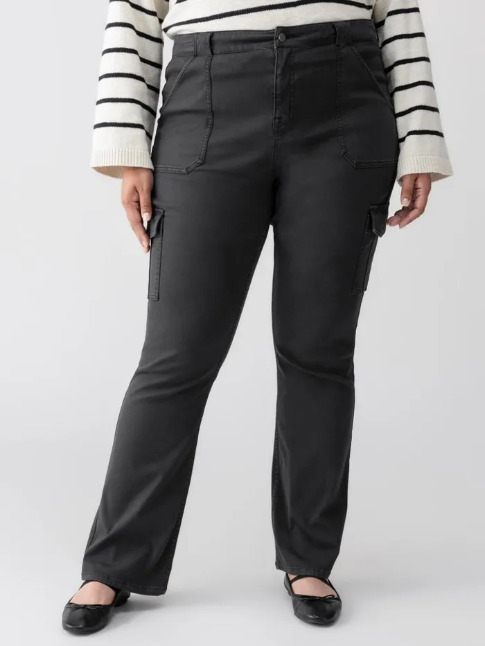 Sanctuary Clothing Inclusive Women Sculpted Hayden Bootcut Standard Rise Pant Black Inclusive Collection Sanctuary Clothing Inclusive Women Sculpted Hayden Bootcut Standard Rise Pant Black Inclusive Collection