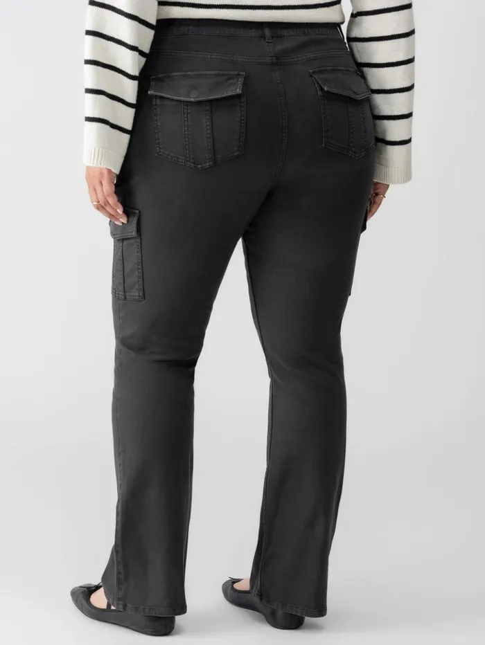 Sanctuary Clothing Inclusive Women Sculpted Hayden Bootcut Standard Rise Pant Black Inclusive Collection
