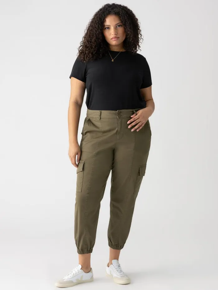 Sanctuary Clothing Pants Women Rebel Standard Rise Pant Hiker Green Inclusive Collection