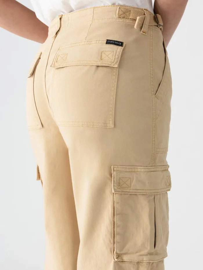 Sanctuary Clothing Pants Women Reissue Cargo Standard Rise Pant True Khaki