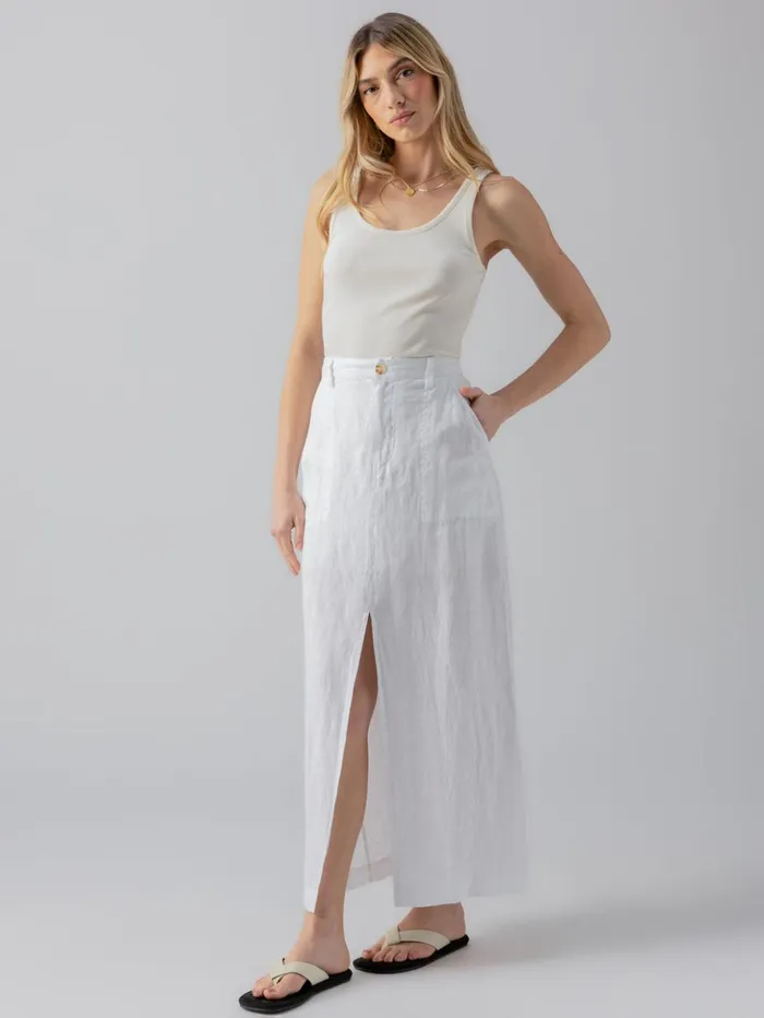 Sanctuary Clothing Skirts Women Boardwalk Slip Skirt White