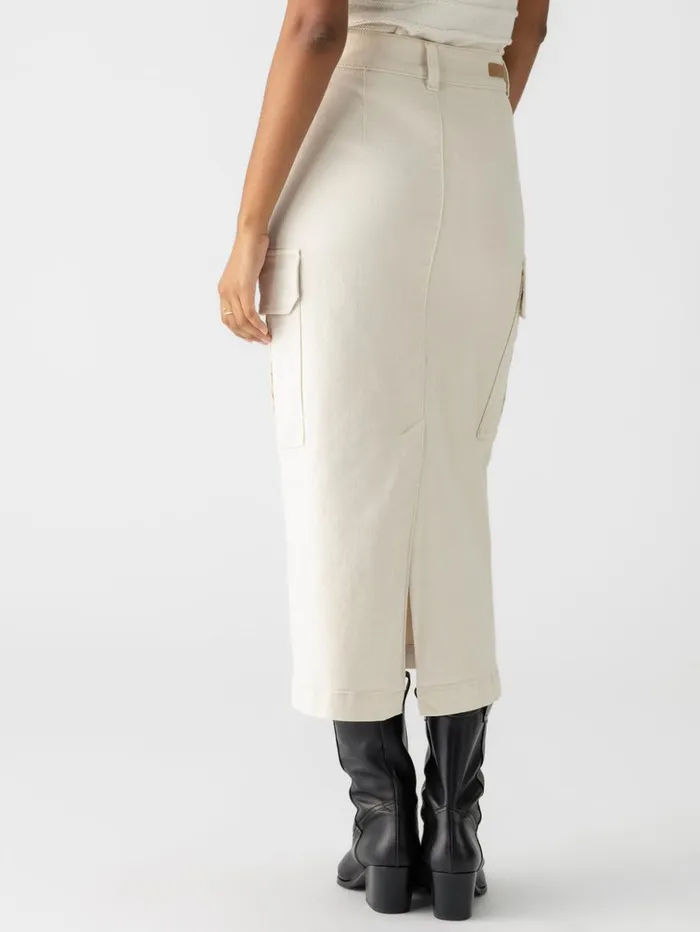 Sanctuary Clothing Skirts Women Essential Cargo Standard Rise Skirt French Vanilla