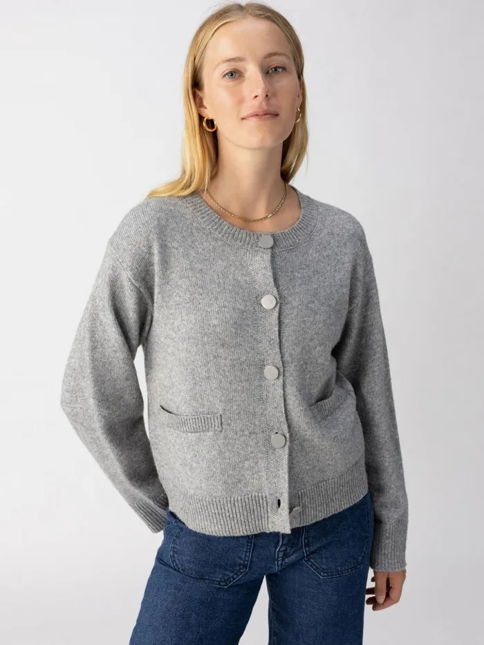 Sanctuary Clothing Sweaters and Cardis Women Elevated Cardi Heather Ash