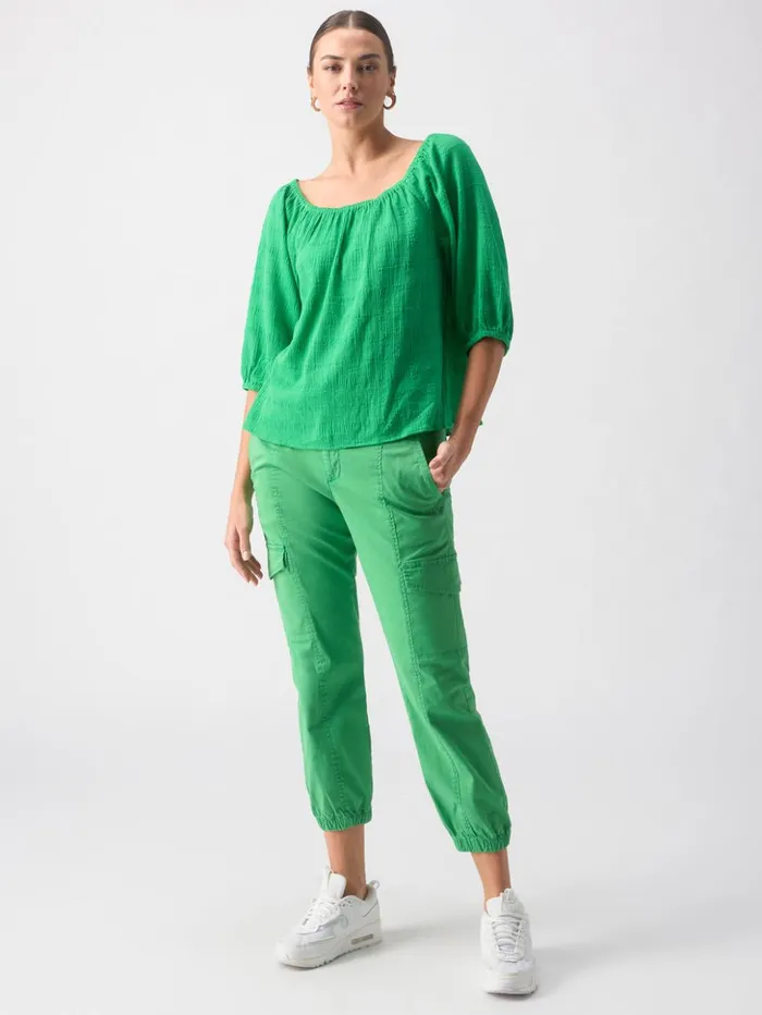 Sanctuary Clothing Tees and Tops Women Beach To Bar Blouse Green Goddess Sanctuary Clothing Tees and Tops Women Beach To Bar Blouse Green Goddess