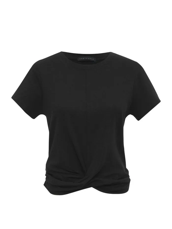 Sanctuary Clothing Tees and Tops Women Highstreet Tee Black