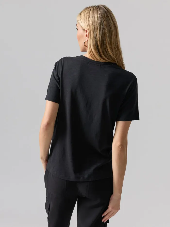 Sanctuary Clothing Tees and Tops Women Riptide Twist Tee Black