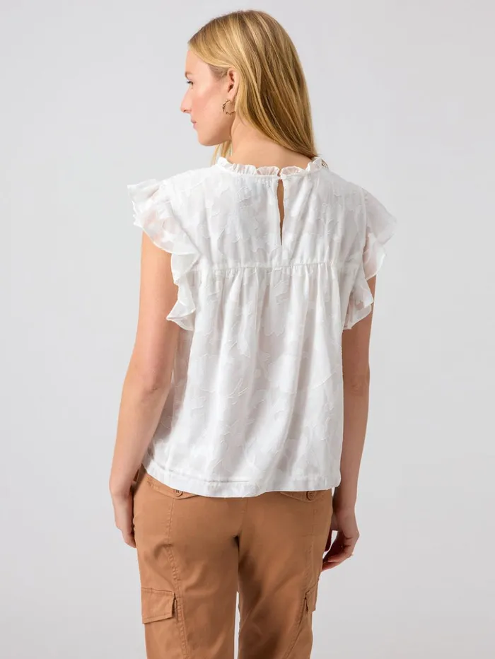 Sanctuary Clothing Tees and Tops Women Spring Gathering Top White