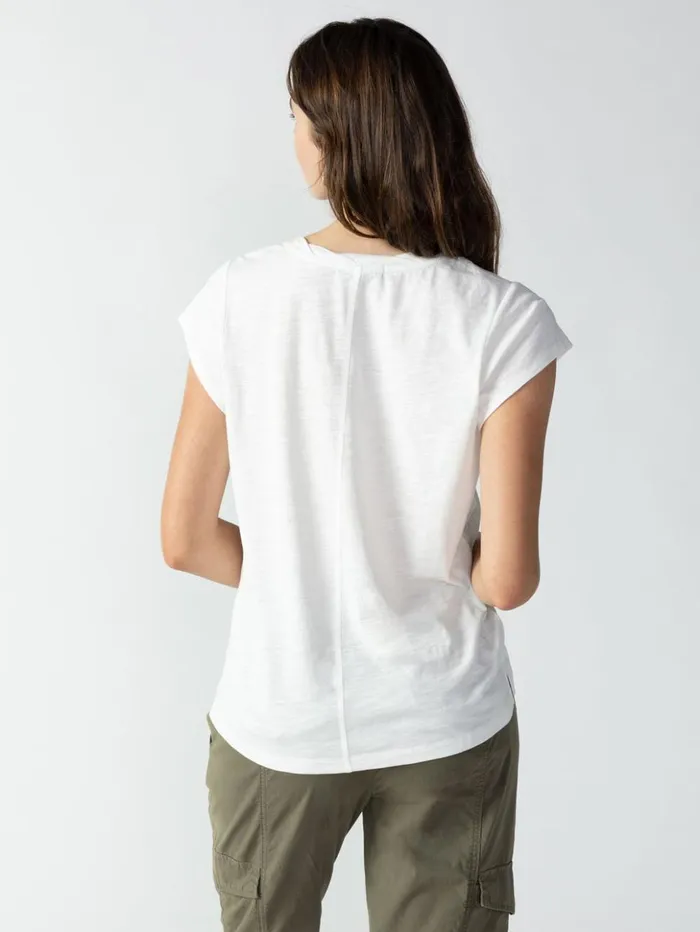 Sanctuary Clothing Tees and Tops Women Traveler Twist Tee White