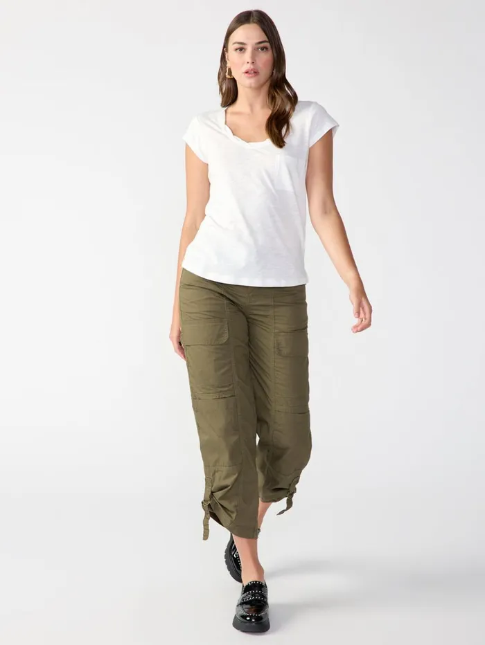 Sanctuary Clothing Tees and Tops Women Traveler Twist Tee White