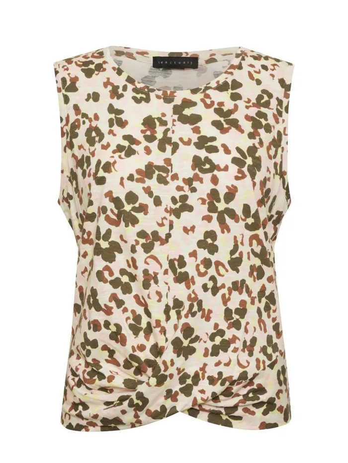 Sanctuary Clothing Tees and Tops Women Twisted Tank Rose Foliage Sanctuary Clothing Tees and Tops Women Twisted Tank Rose Foliage