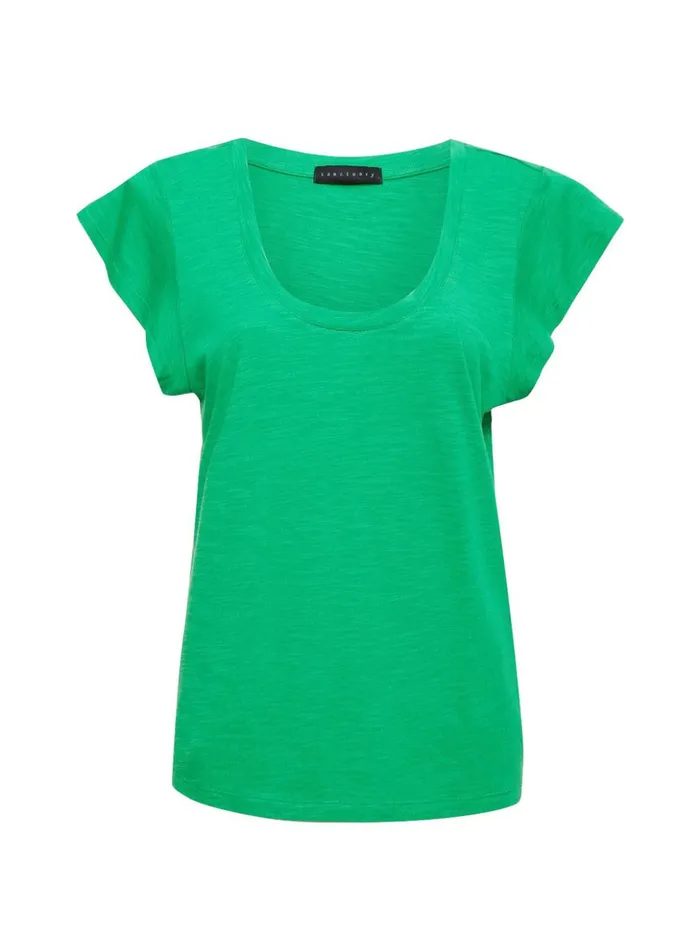 Sanctuary Clothing Tees and Tops Women West Side Tee Green Goddess Sanctuary Clothing Tees and Tops Women West Side Tee Green Goddess
