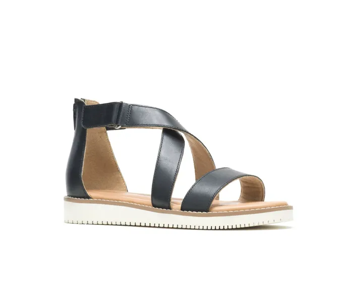 Sandals Briard X Back Zip Black Leather 8211 Hush Puppies Women Sandals Briard X Back Zip Black Leather 8211 Hush Puppies Women