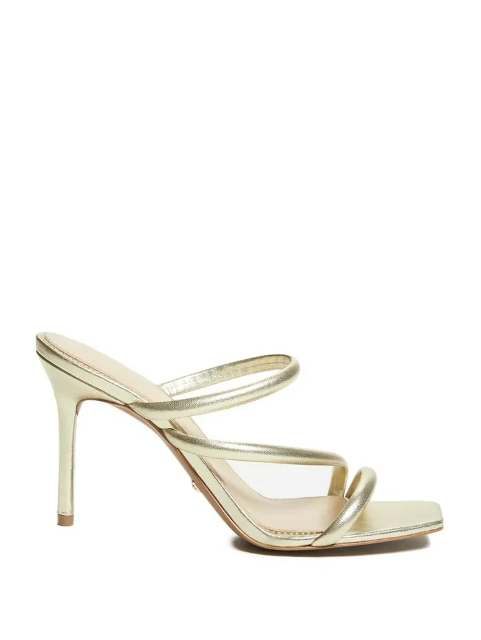 Sandals GUESS Women Dorila Leather Strappy Sandal Gld1 Gold Sandals GUESS Women Dorila Leather Strappy Sandal Gld1 Gold