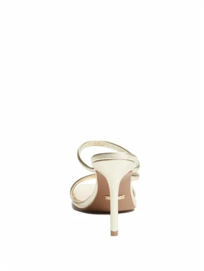 Sandals GUESS Women Dorila Leather Strappy Sandal Gld1 Gold Sandals GUESS Women Dorila Leather Strappy Sandal Gld1 Gold