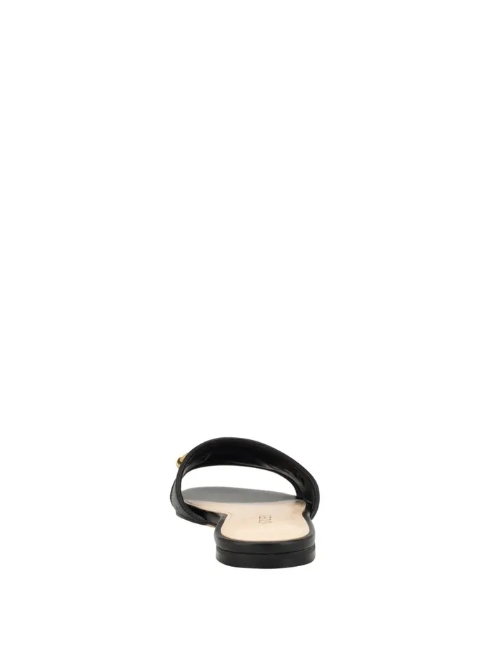 Sandals GUESS Women Hammi Logo Slide Sandals Black 001
