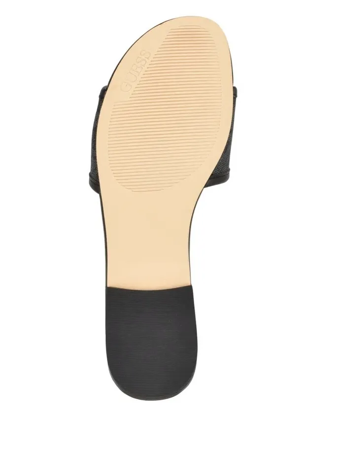 Sandals GUESS Women Hammi Logo Slide Sandals Black 001