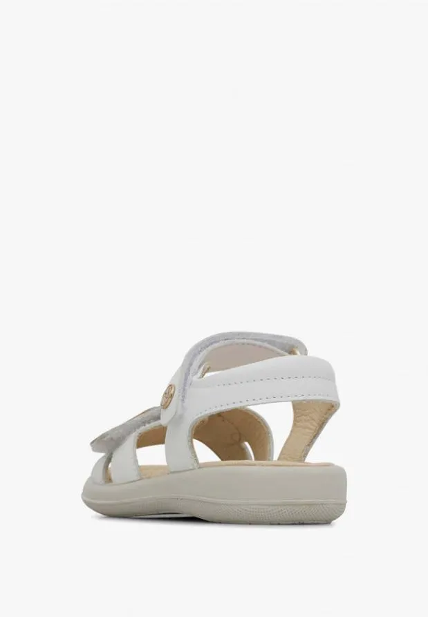 Sandals Kids Naturino NATURINO NIVES Whiteplatinum Sandals Kids Naturino NATURINO NIVES Whiteplatinum