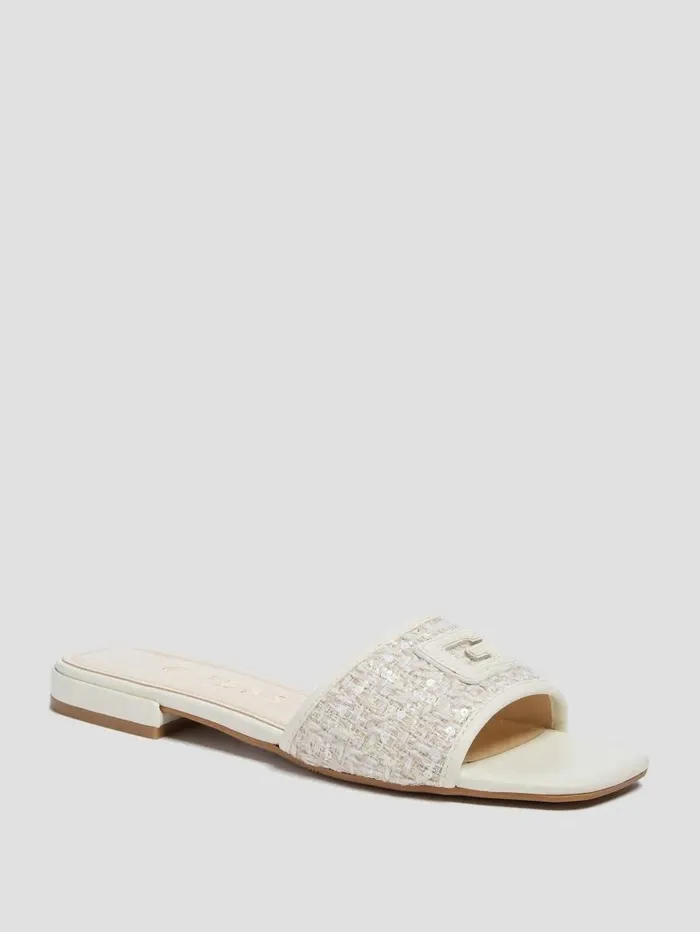 Sandals Tampa Signature G Sandals Ivory 150 8211 GUESS Women