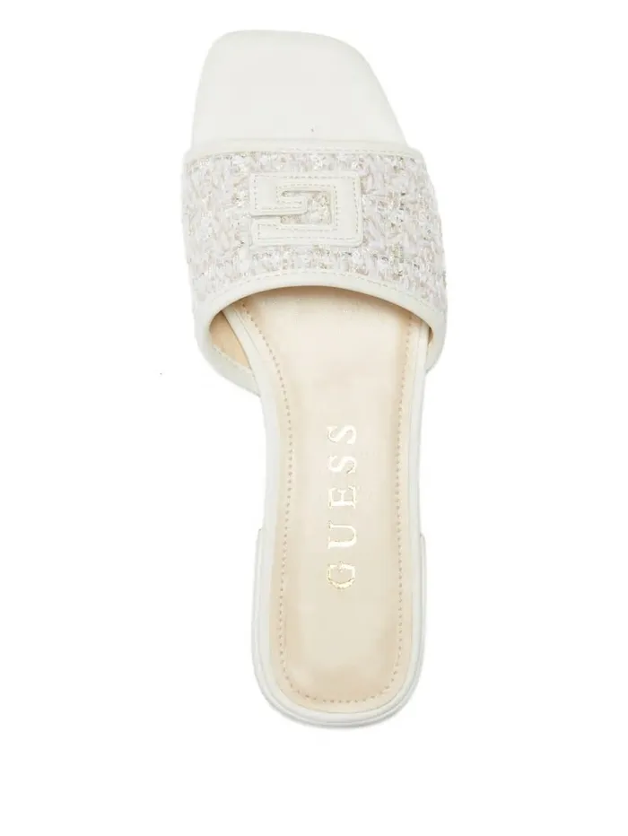 Sandals Tampa Signature G Sandals Ivory 150 8211 GUESS Women Sandals Tampa Signature G Sandals Ivory 150 8211 GUESS Women