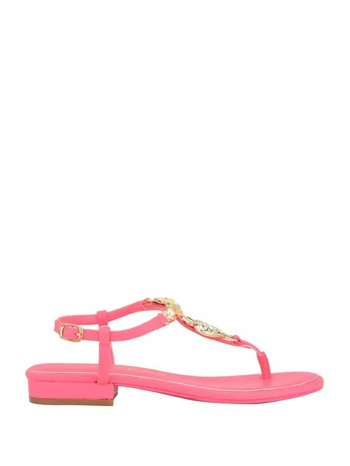 Sandals Women GUESS Jiarella TStrap Signature Sandal Medium Pink Sandals Women GUESS Jiarella TStrap Signature Sandal Medium Pink