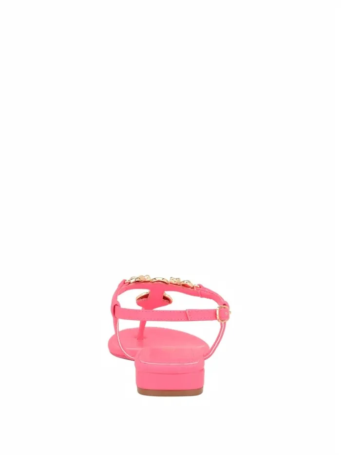 Sandals Women GUESS Jiarella TStrap Signature Sandal Medium Pink Sandals Women GUESS Jiarella TStrap Signature Sandal Medium Pink