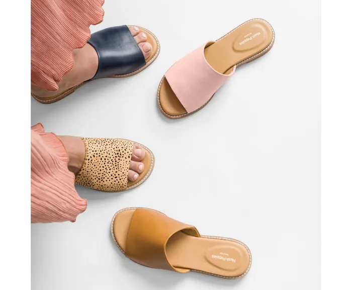 Sandals Women Hush Puppies Lexi Slide Spotted Calf Hair