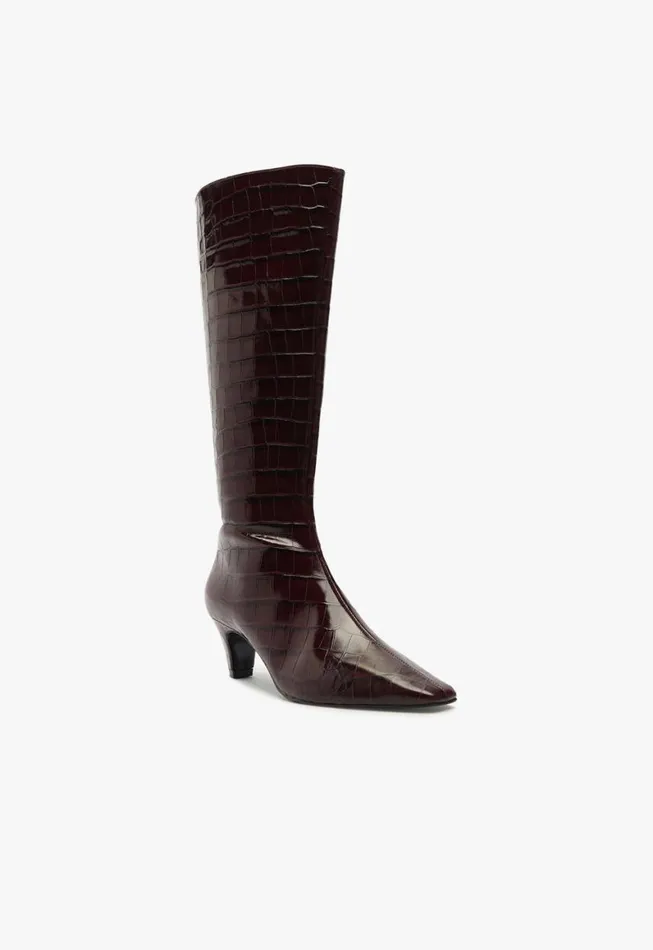 Schutz Shoes Boots Dellia Up Boot Cherry Wine 8211 Women