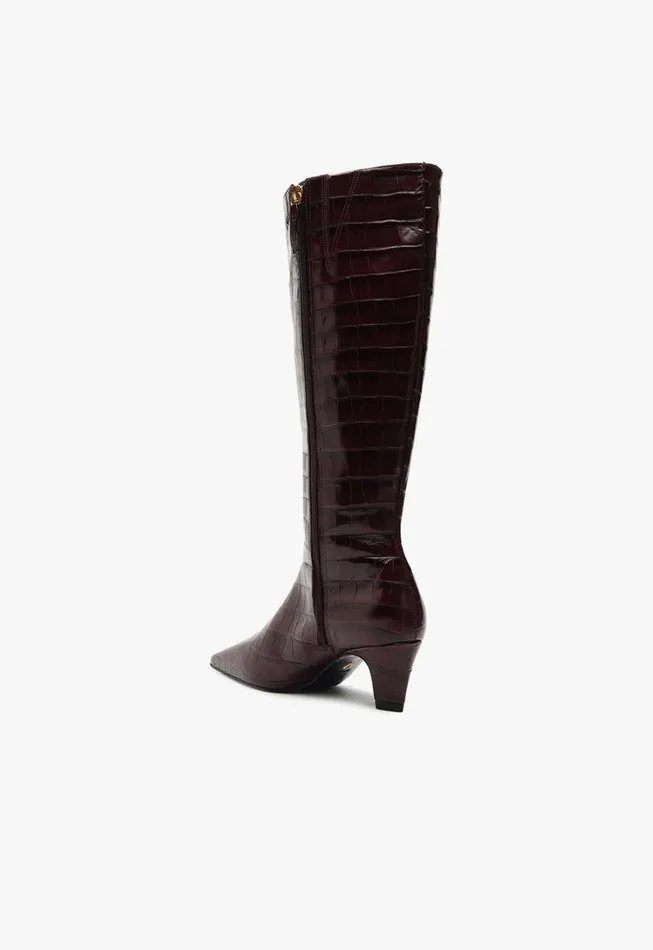 Schutz Shoes Boots Dellia Up Boot Cherry Wine 8211 Women