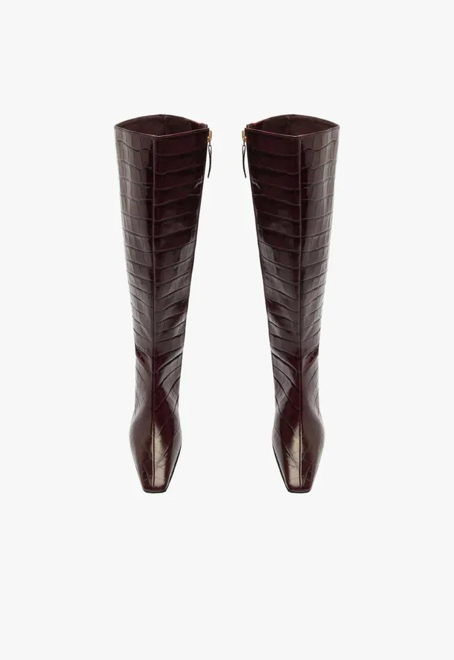 Schutz Shoes Boots Dellia Up Boot Cherry Wine 8211 Women