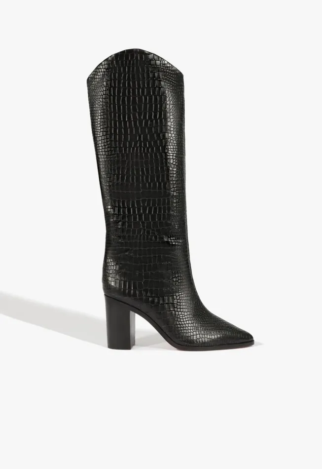 Schutz Shoes Boots Maryana Block Boot Black 8211 Women
