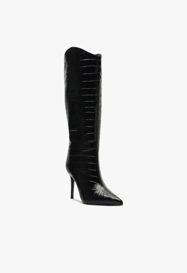 Schutz Shoes Boots Maryana Wide Boot Black 8211 Women