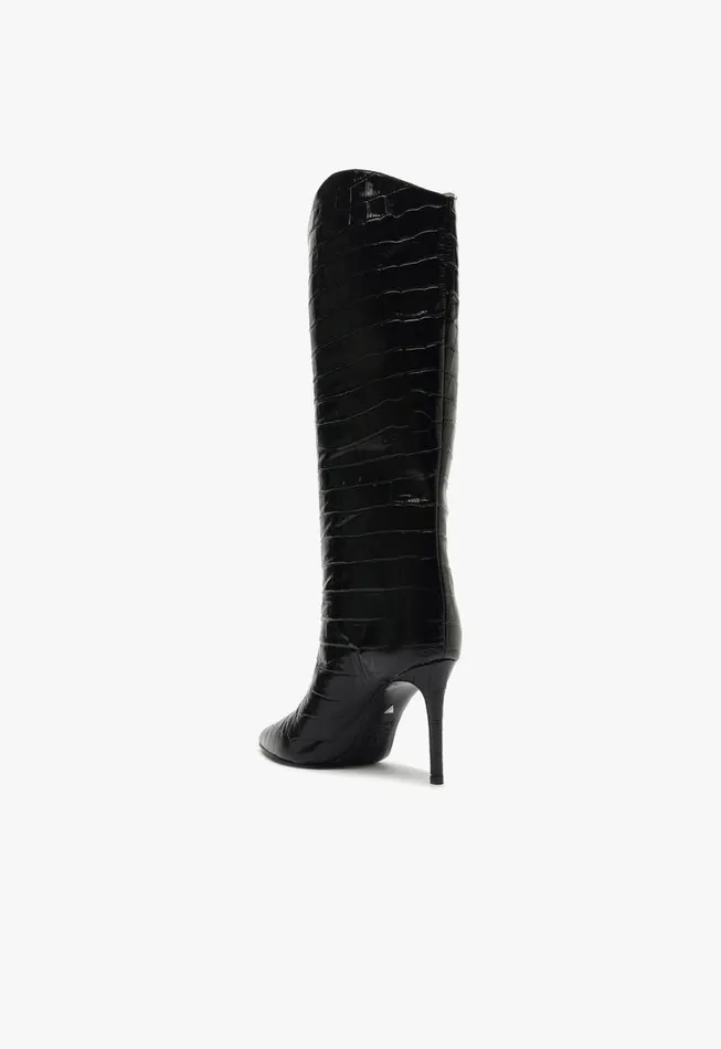 Schutz Shoes Boots Maryana Wide Boot Black 8211 Women