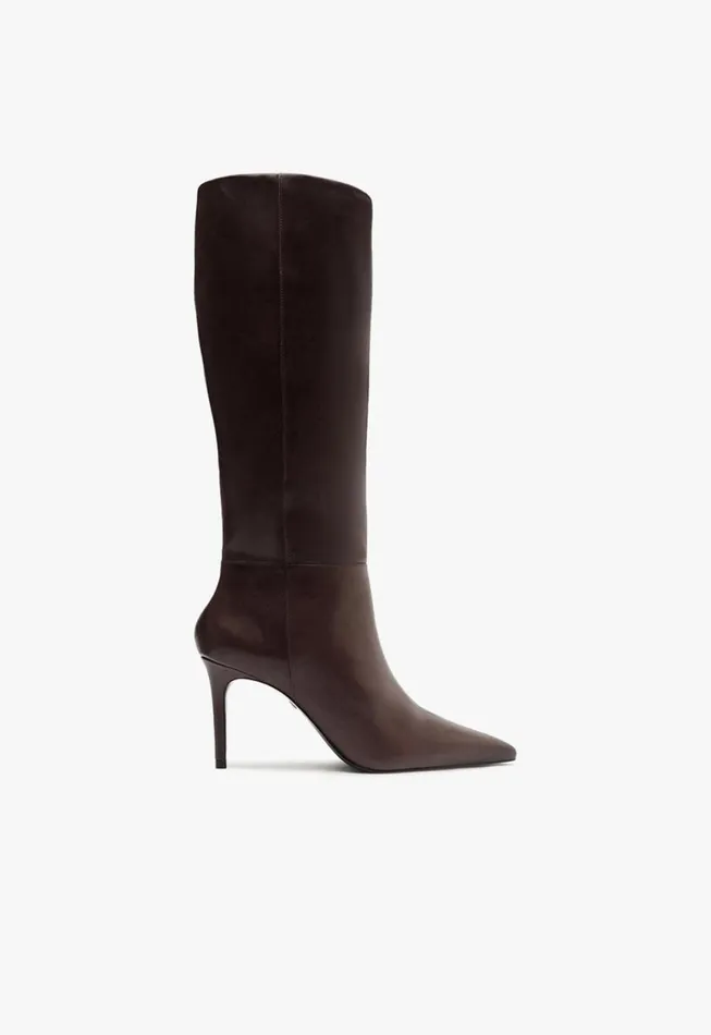 Schutz Shoes Boots Mikki Up Boot Dark Brown 8211 Women