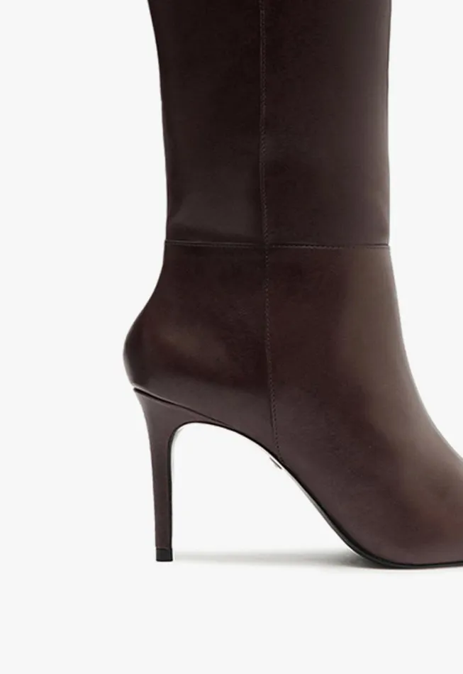 Schutz Shoes Boots Mikki Up Boot Dark Brown 8211 Women