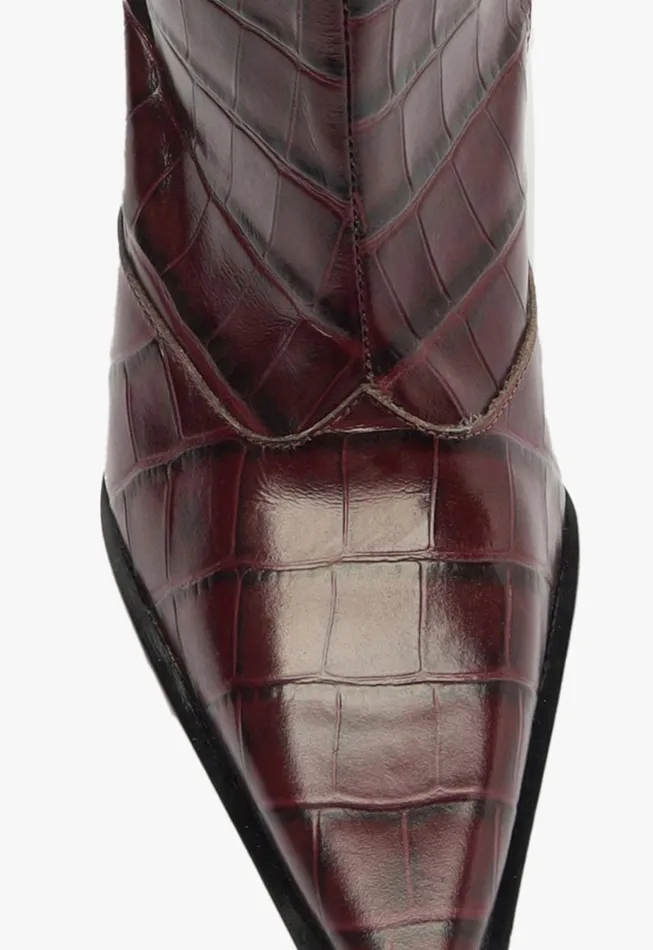 Schutz Shoes Boots Raffaela Up Boot Cherry Wine 8211 Women