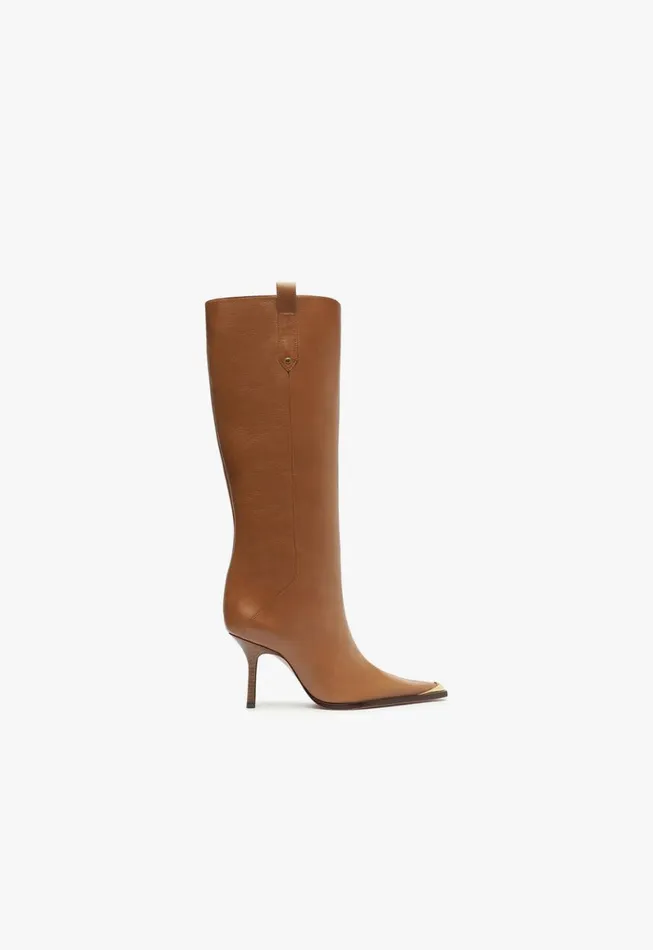 Schutz Shoes Boots Raffaela Up Cap Toe Boot Brown 8211 Women