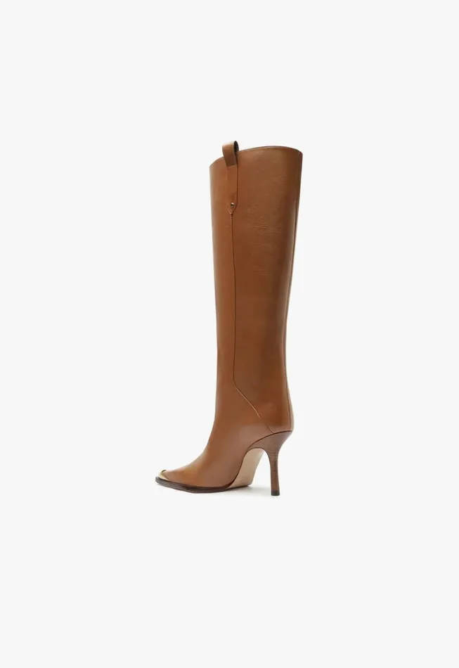 Schutz Shoes Boots Raffaela Up Cap Toe Boot Brown 8211 Women