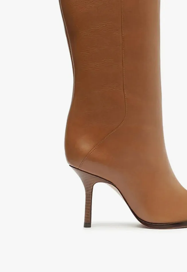 Schutz Shoes Boots Raffaela Up Cap Toe Boot Brown 8211 Women