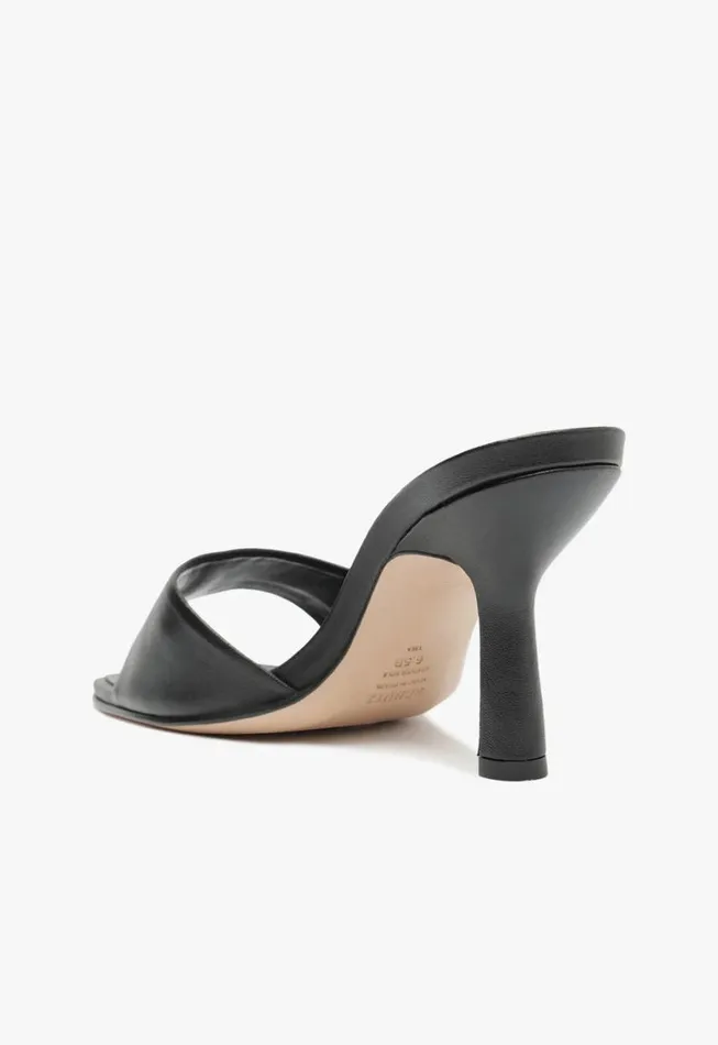 Schutz Shoes Mules Posseni Casual Leather Sandal Black 8211 Women