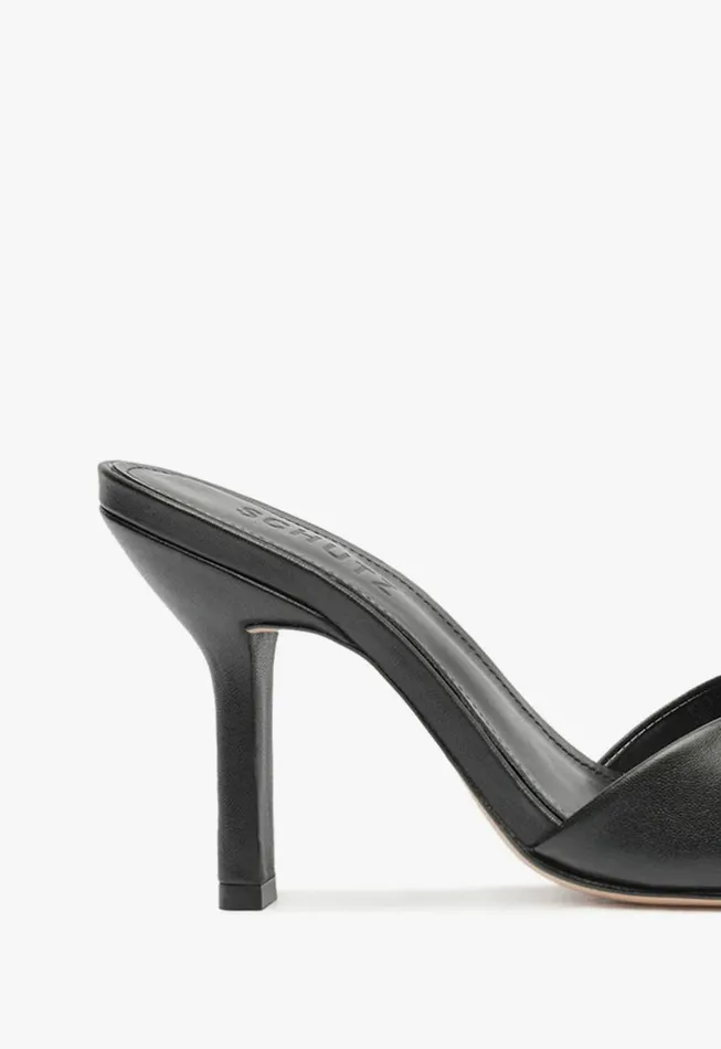 Schutz Shoes Mules Posseni Casual Leather Sandal Black 8211 Women
