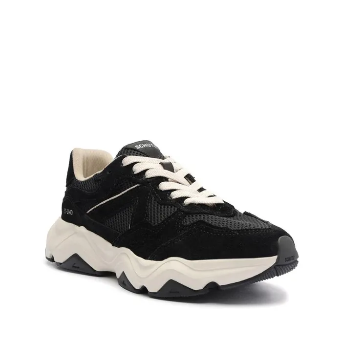Schutz Shoes Sneakers ST2940 Suede Sneaker Black 8211 Women