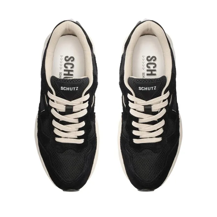 Schutz Shoes Sneakers ST2940 Suede Sneaker Black 8211 Women