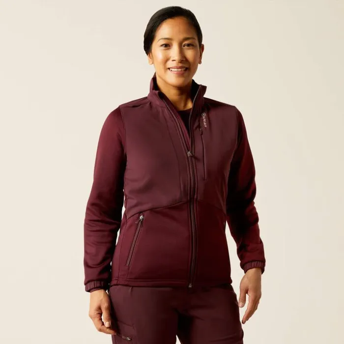 Scrubs 8211 New Women Ariat Sina Fleece Scrub Jacket Winetasting