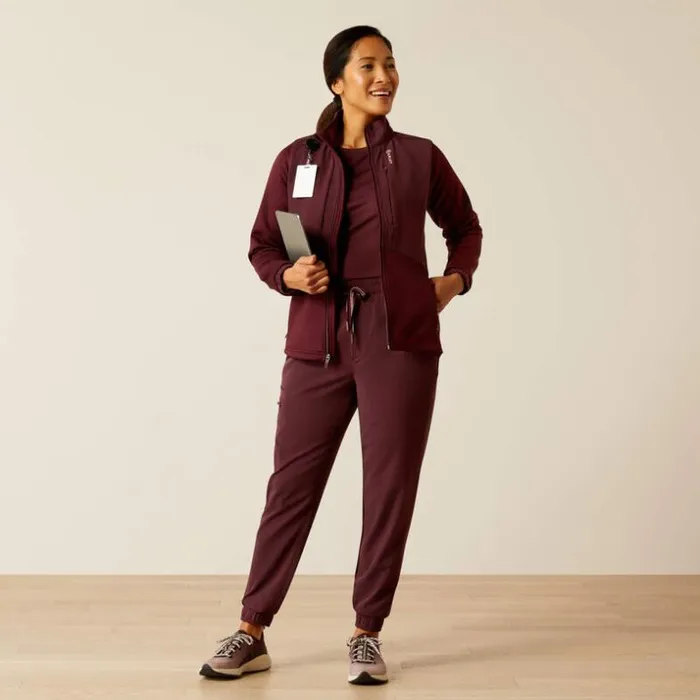 Scrubs 8211 New Women Ariat Sina Fleece Scrub Jacket Winetasting Scrubs 8211 New Women Ariat Sina Fleece Scrub Jacket Winetasting