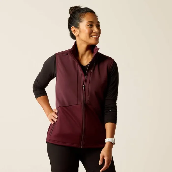 Scrubs 8211 New Women Ariat Sina Fleece Scrub Vest Winetasting