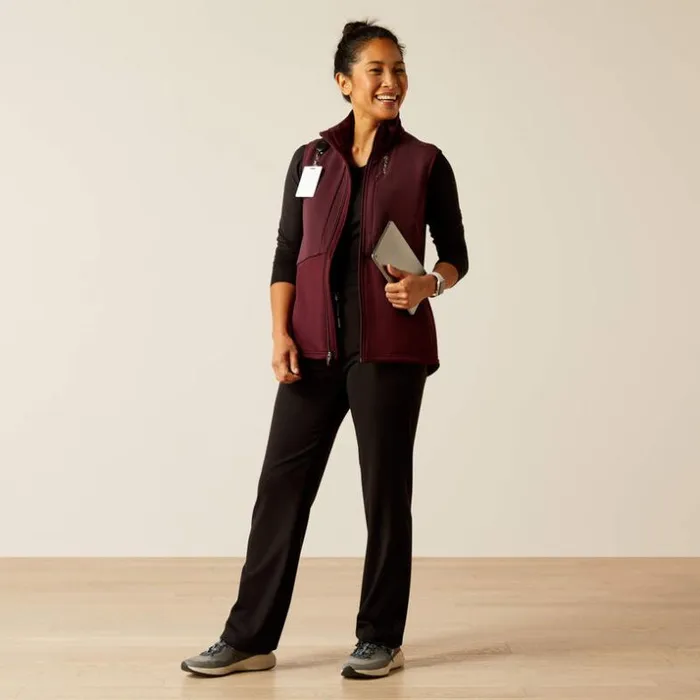Scrubs 8211 New Women Ariat Sina Fleece Scrub Vest Winetasting Scrubs 8211 New Women Ariat Sina Fleece Scrub Vest Winetasting
