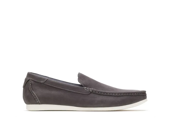 Shane Venetian Frost Gray Nubuck Men SlipOns Hush Puppies