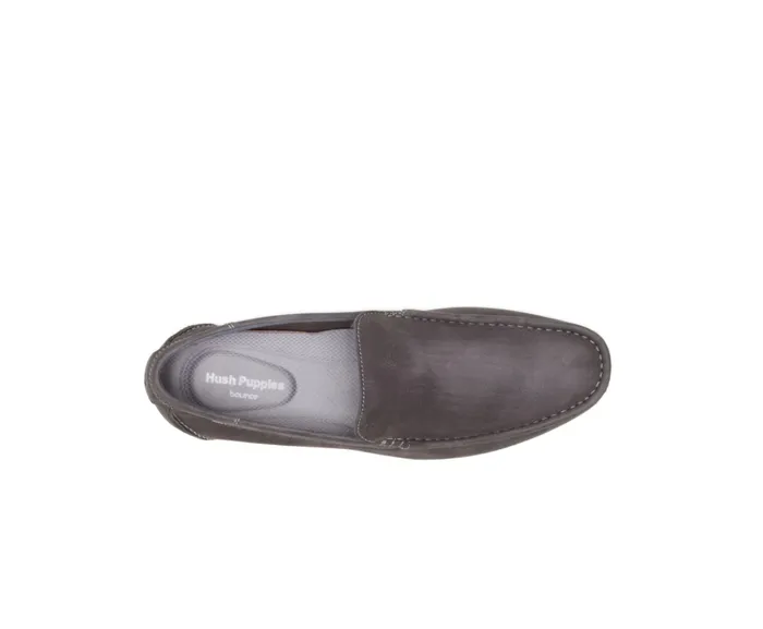 Shane Venetian Frost Gray Nubuck Men SlipOns Hush Puppies