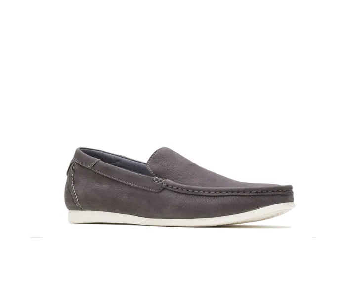 Shane Venetian Frost Gray Nubuck Men SlipOns Hush Puppies